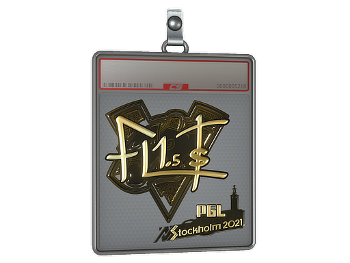 Item Sticker Slab | FL1T (Gold) | Stockholm 2021