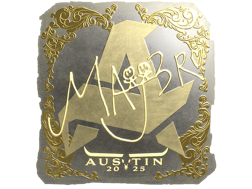 Item Sticker | MAJ3R (Gold) | Austin 2025