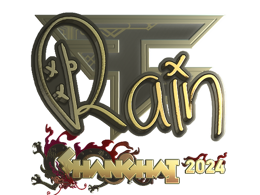 Item Sticker | rain (Gold) | Shanghai 2024