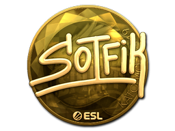 Item Sticker | S0tF1k (Gold) | Katowice 2019