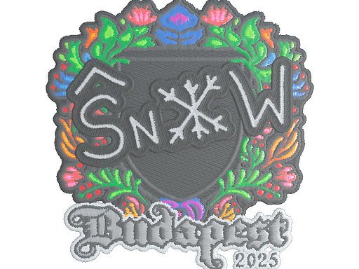 Item Sticker | snow (Embroidered) | Budapest 2025