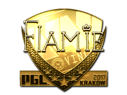 Item Sticker | flamie (Gold) | Krakow 2017