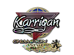 Item Sticker | karrigan (Glitter, Champion) | Antwerp 2022