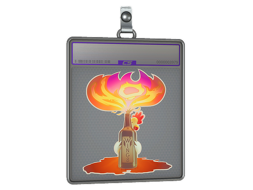 Item Sticker Slab | Hot Wings (Holo)
