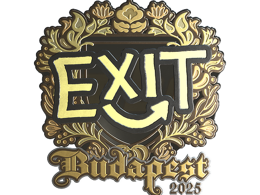 Item Sticker | exit (Gold) | Budapest 2025