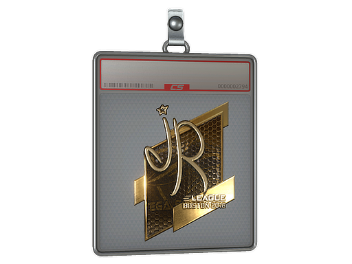 Item Sticker Slab | jR (Gold) | Boston 2018