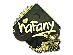 Item Sticker | nafany (Gold) | Rio 2022