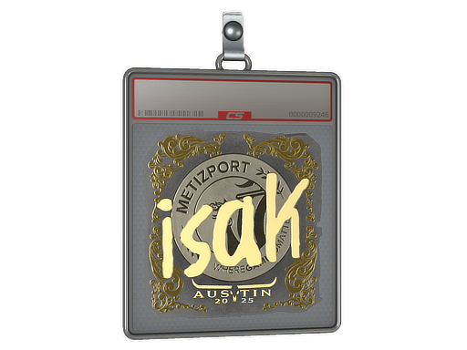 Item Sticker Slab | isak (Gold) | Austin 2025