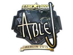Item Sticker | ableJ (Gold) | Berlin 2019