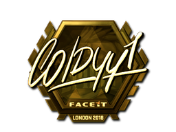 Item Sticker | COLDYY1 (Gold) | London 2018