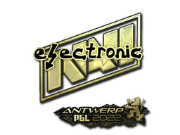 Item Sticker | electronic (Gold) | Antwerp 2022