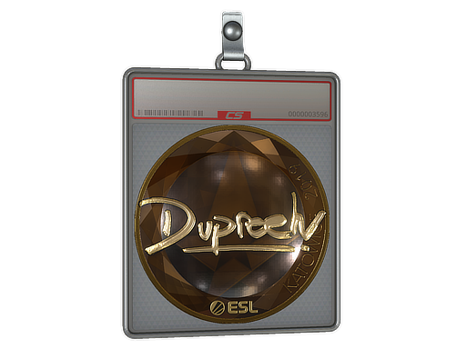 Item Sticker Slab | dupreeh (Gold) | Katowice 2019