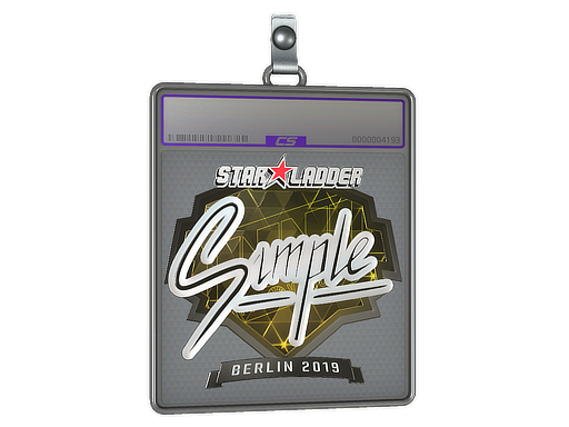 Item Sticker Slab | s1mple (Foil) | Berlin 2019