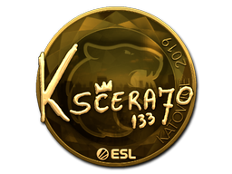 Item Sticker | KSCERATO (Gold) | Katowice 2019