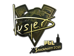 Item Sticker | buster (Gold) | Stockholm 2021