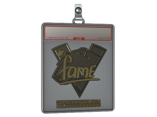 Item Sticker Slab | fame (Gold) | Copenhagen 2024