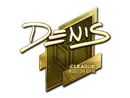 Item Sticker | denis (Gold) | Boston 2018