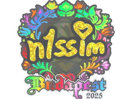 Item Sticker | n1ssim (Holo) | Budapest 2025