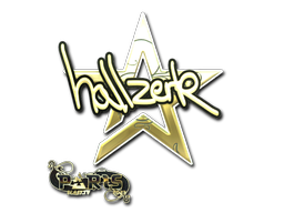 Item Sticker | hallzerk (Gold) | Paris 2023