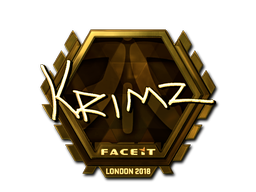 Item Sticker | KRIMZ (Gold) | London 2018