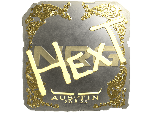 Item Sticker | HexT (Gold) | Austin 2025