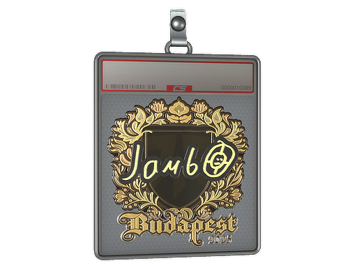 Item Sticker Slab | jambo (Gold) | Budapest 2025