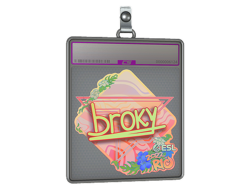 Item Sticker Slab | broky (Holo) | Rio 2022