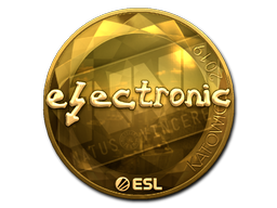Item Sticker | electronic (Gold) | Katowice 2019