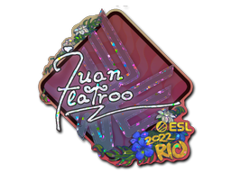 Item Sticker | juanflatroo (Glitter) | Rio 2022