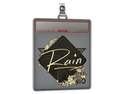 Item Sticker Slab | rain (Gold) | Rio 2022