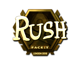 Item Sticker | RUSH (Gold) | London 2018