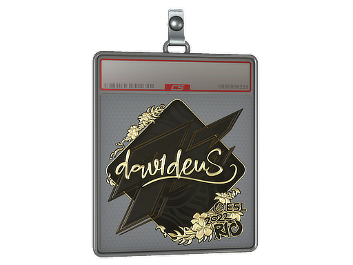 Item Sticker Slab | dav1deuS (Gold) | Rio 2022