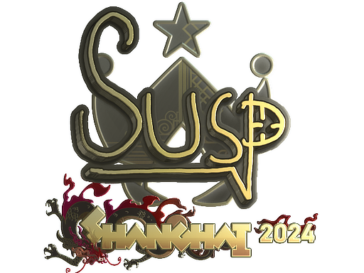 Item Sticker | susp (Gold) | Shanghai 2024