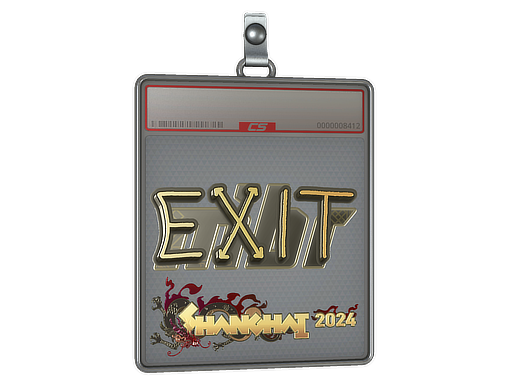 Item Sticker Slab | exit (Gold) | Shanghai 2024
