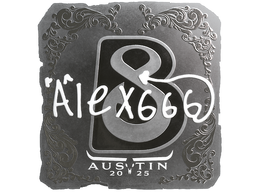 Item Sticker | alex666 (Foil) | Austin 2025
