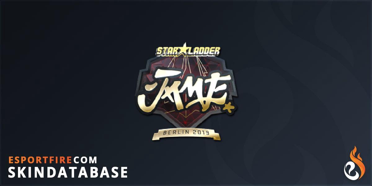 Sticker | Jame (Gold) | Berlin 2019 - EsportFire.com
