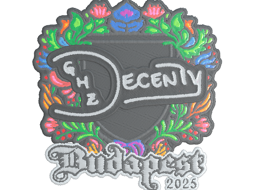 Item Sticker | decenty (Embroidered) | Budapest 2025