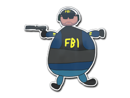 Item Sticker | Poorly Drawn FBI