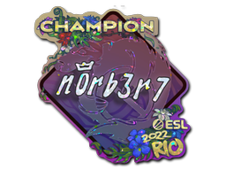Item Sticker | n0rb3r7 (Glitter, Champion) | Rio 2022