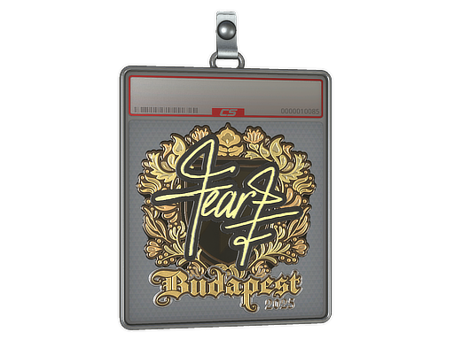 Item Sticker Slab | fEAR (Gold) | Budapest 2025