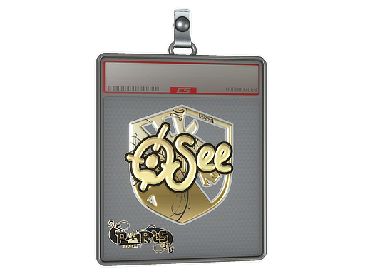 Item Sticker Slab | oSee (Gold) | Paris 2023