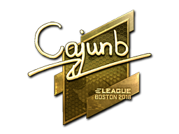 Item Sticker | cajunb (Gold) | Boston 2018