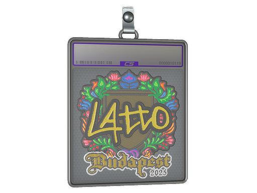 Item Sticker Slab | latto (Embroidered) | Budapest 2025