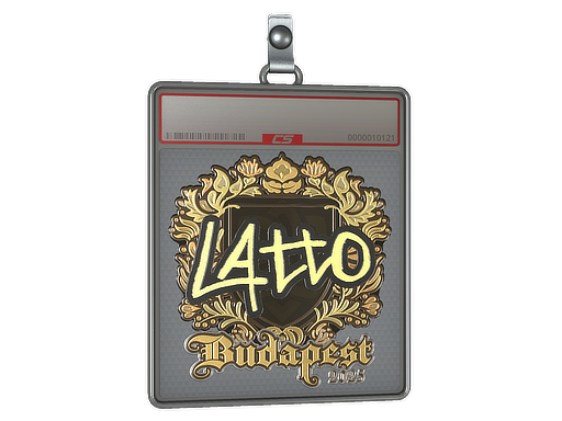 Item Sticker Slab | latto (Gold) | Budapest 2025