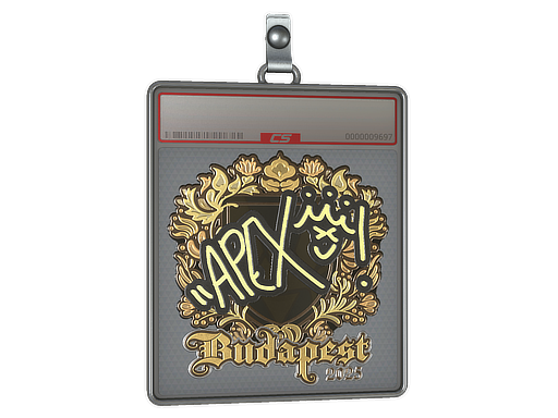 Item Sticker Slab | apEX (Gold) | Budapest 2025
