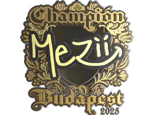 Item Sticker | mezii (Gold, Champion) | Budapest 2025