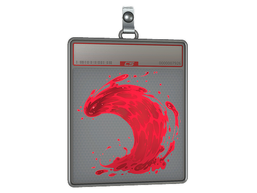 Item Sticker Slab | Ruby Wave (Lenticular)