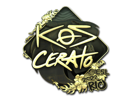 Item Sticker | KSCERATO (Gold) | Rio 2022