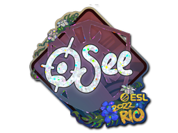 Item Sticker | oSee (Glitter) | Rio 2022