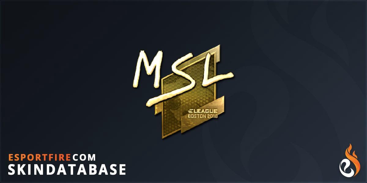 Sticker | MSL (Gold) | Boston 2018 - EsportFire.com